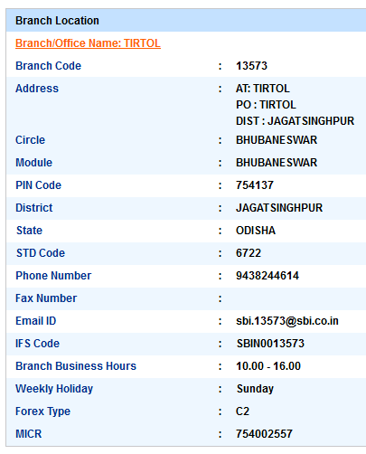 IFSC Code of SBI Lanjigarh