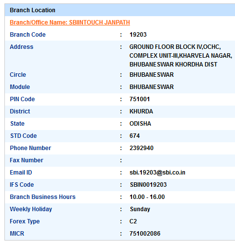 Sbiintouch Janpath sbi swift code ifsc code micr code branch address contact number address