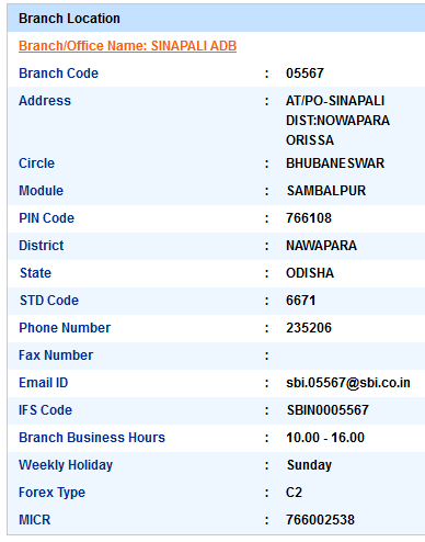 Sinapali Adb Sbi IFS Code