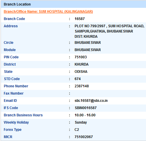 Sum Hospital Kalinganagar Sbi