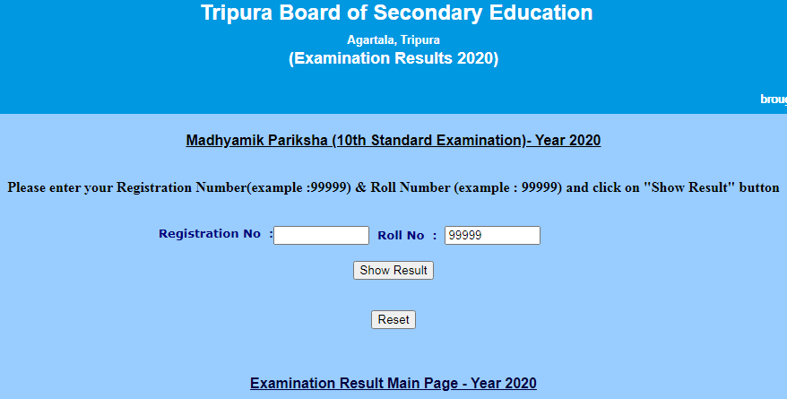 tbse madhyamik result 2020 tripura board