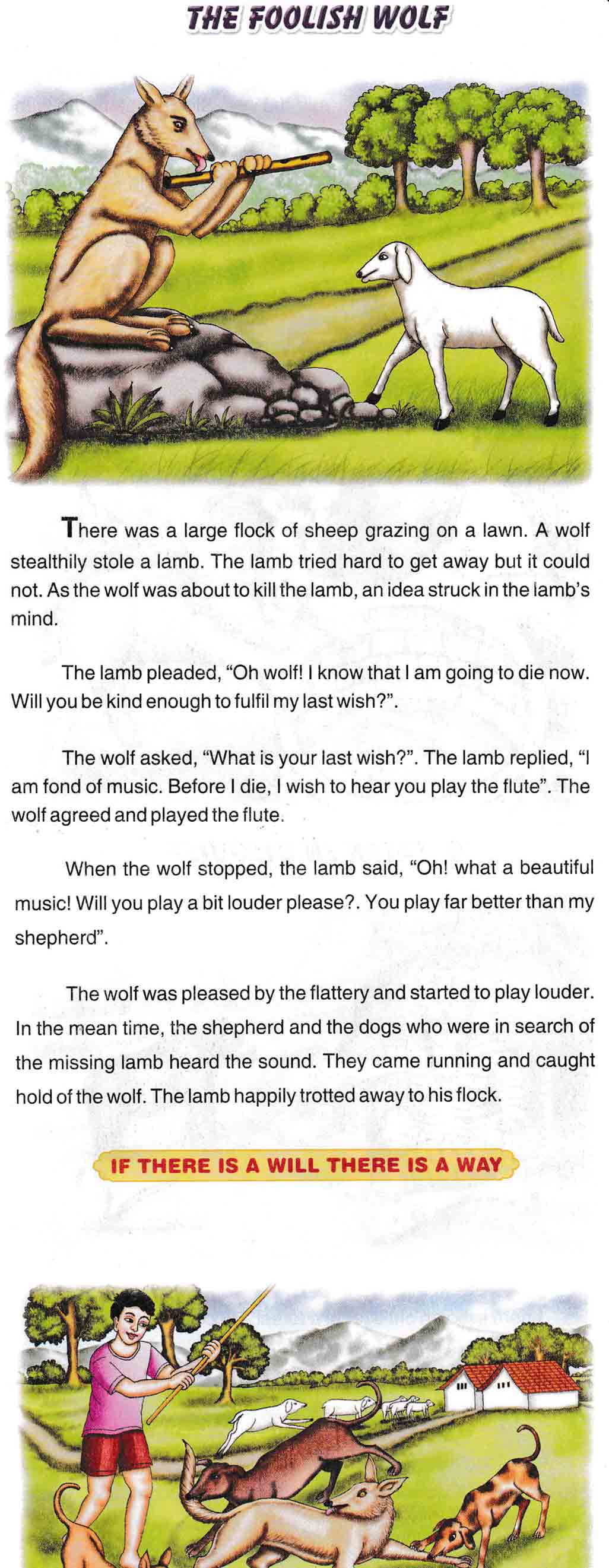 "The Foolish Wolf kids Short Story"