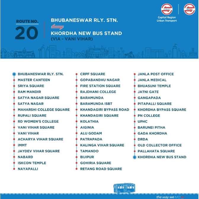 Mo Bus Route 20 Timing Map Network List