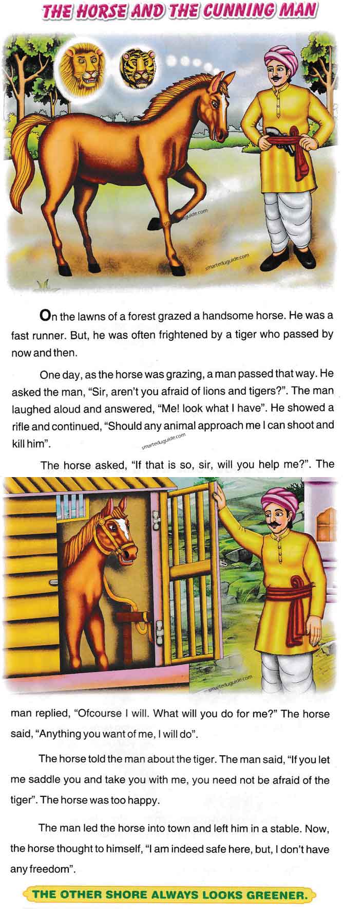 The Horse And The Cunning Man Moral Story