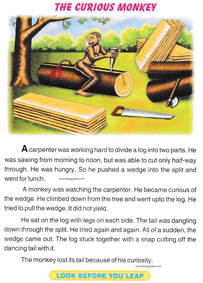 The Curious Monkey Moral Story