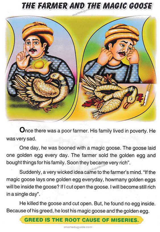 The Farmer And The Magic Goose Moral Story