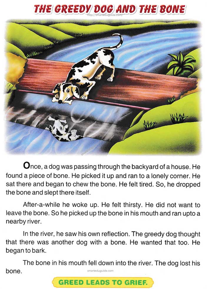 The Greedy Dog and the Bone Moral Story