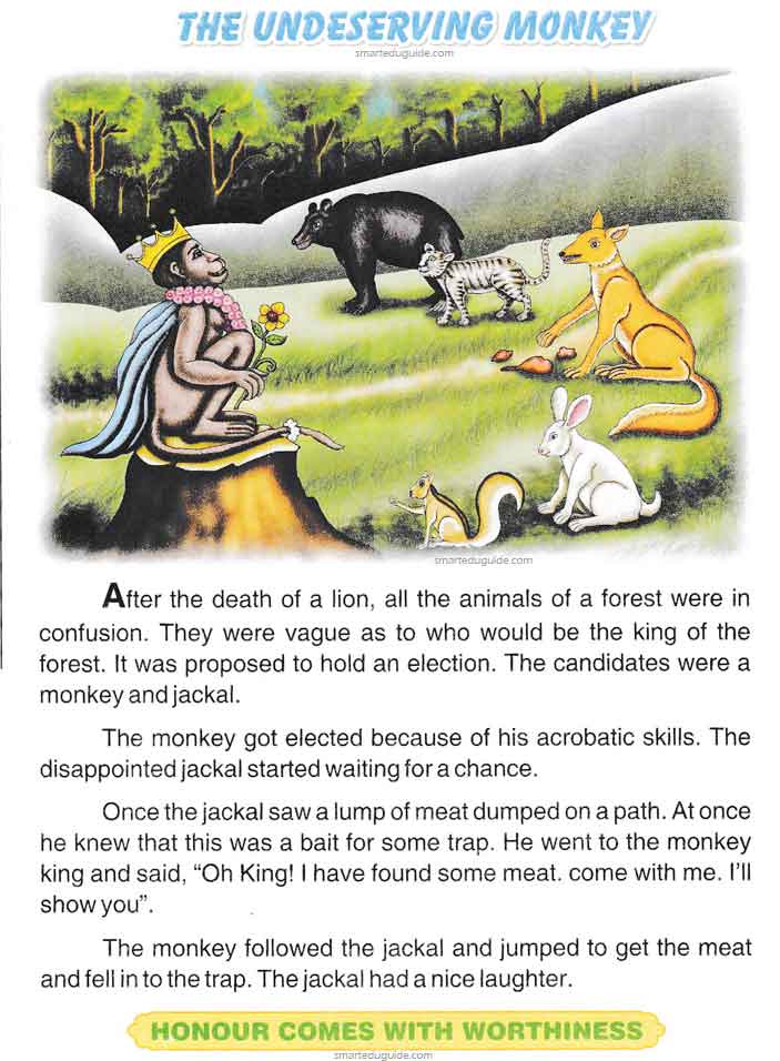 The Undeserving Monkey Moral Story