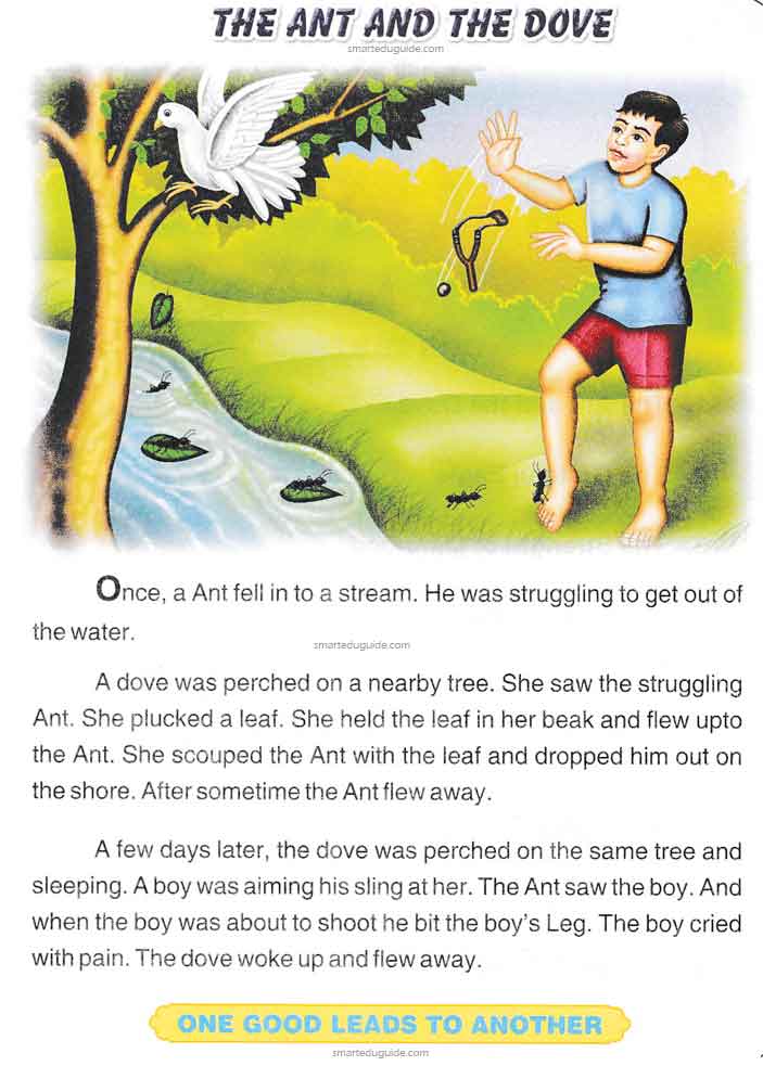 The Ant And The Dove Moral Story