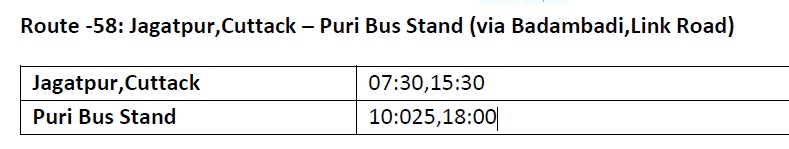 Mo Bus Route 58 Timings