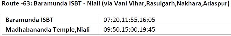 Mo Bus Route 63 Timings