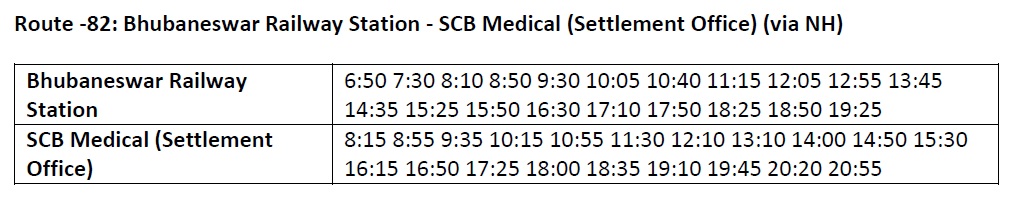 Mo Bus Route 82 Timings