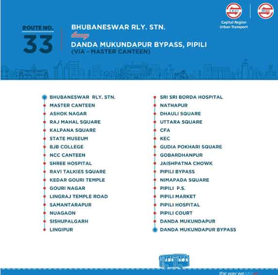 Mo bus route 33 timetable