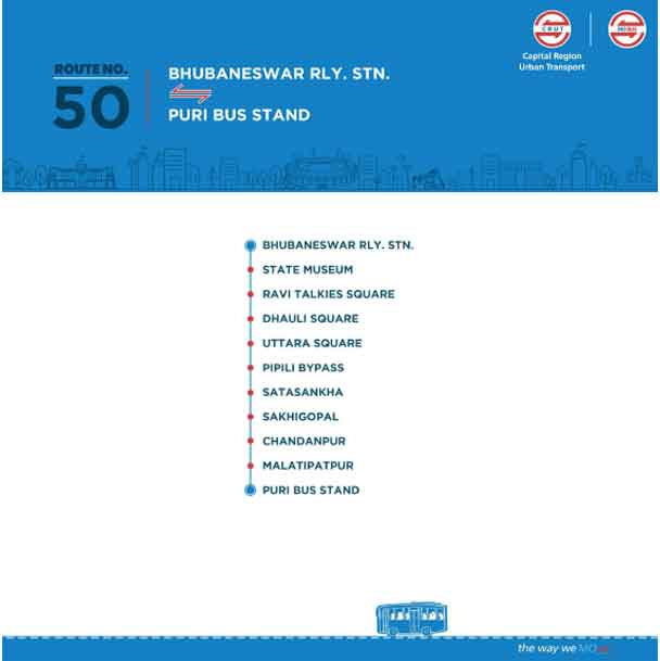 Mo Bus Route 50Timings