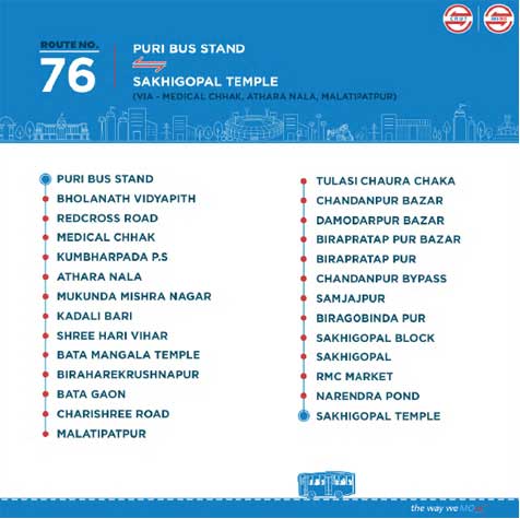 Ama-Bus-Route-76-Puri-Bus-Stand-To-Sakhigopal-Temple-Timing