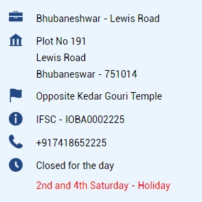Indian Overseas Bank IFSC Code Lewis Road