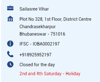 Indian Overseas Bank IFSC Code Sailasree Vihar