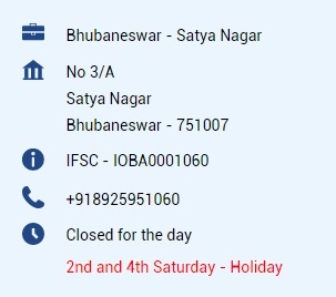 Indian Overseas Bank IFSC Code Satya Nagar