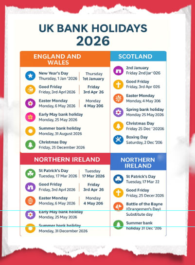 UK Bank Holiday 2026