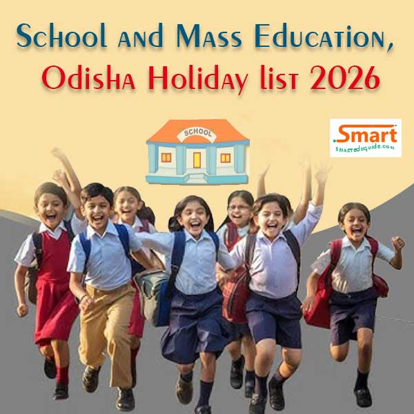 School and Mass Education, Odisha Holiday list 2026