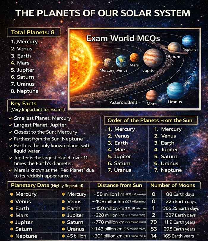 The Planet is our Solar System