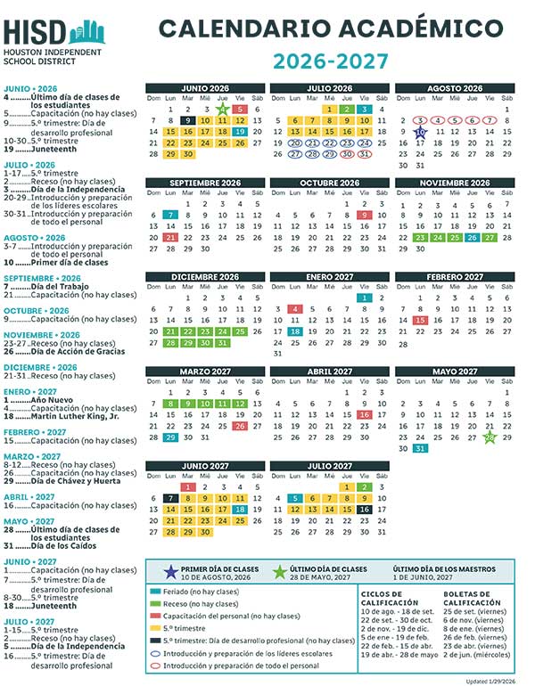 HISD Academic Calendar-26-27