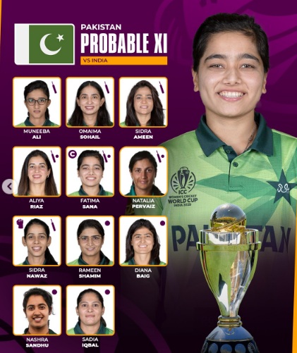 pakistan Women’s Cricket Team players list