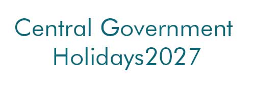 Government of India Holidays 2027